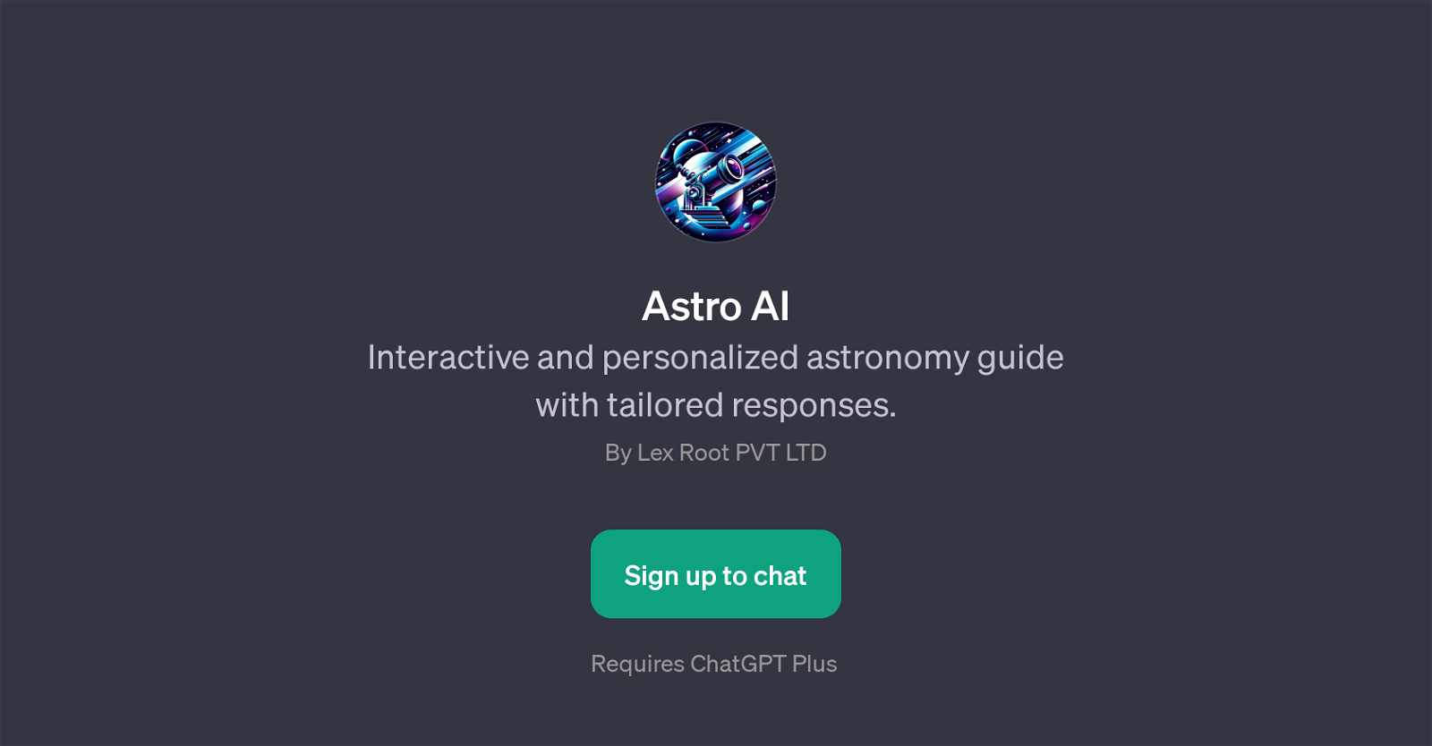 Astro AI website