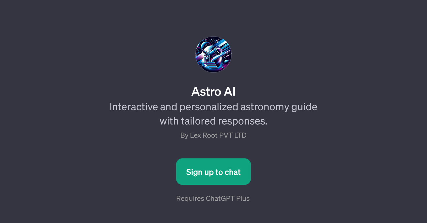 Astro AI website