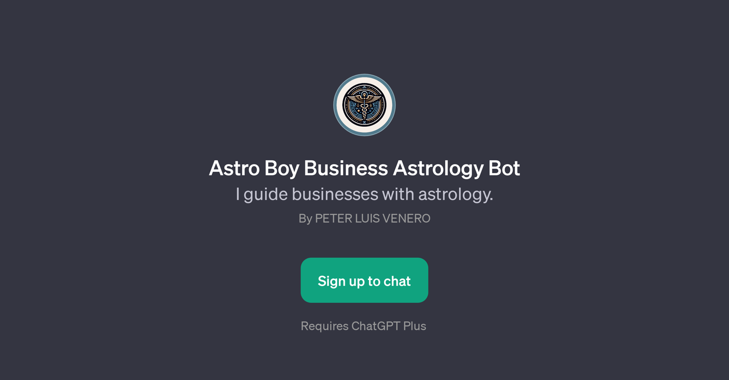 Astro Boy Business Astrology Bot website
