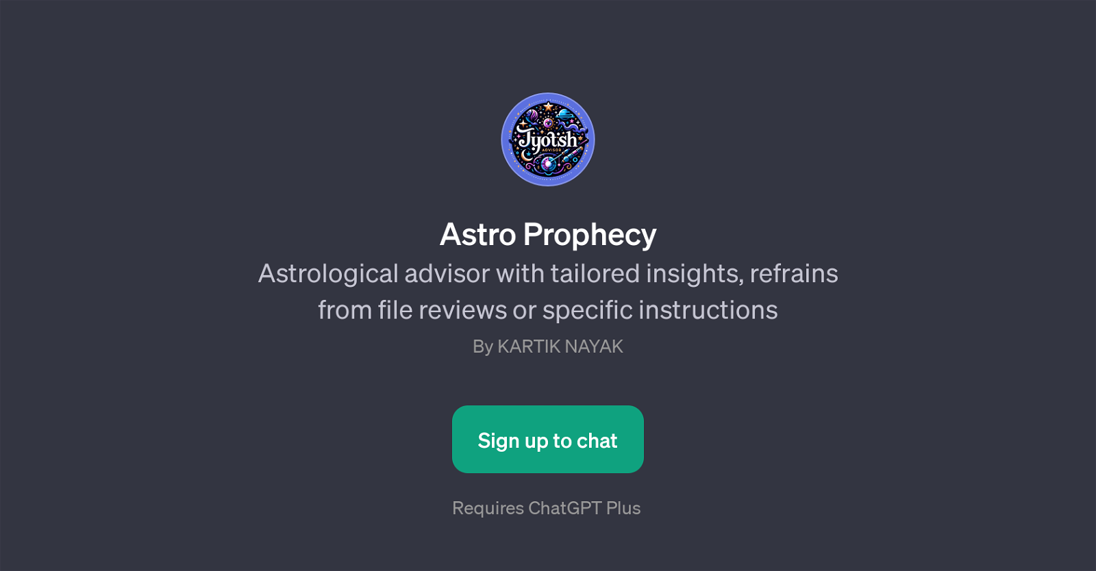 Astro Prophecy website