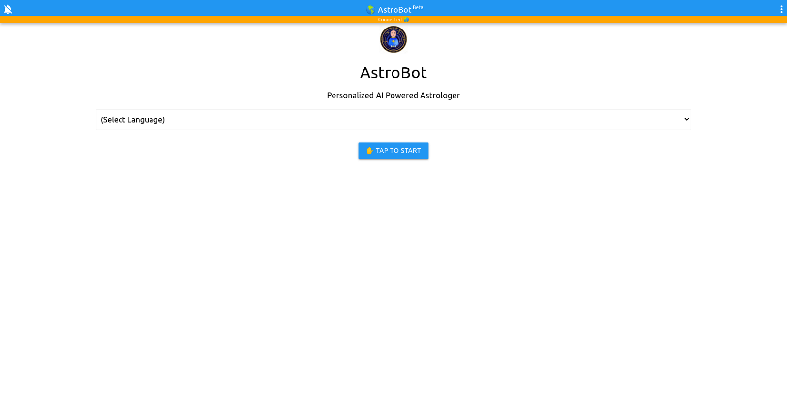 AstroBot website