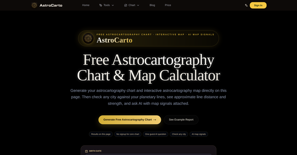 AstroCarto website