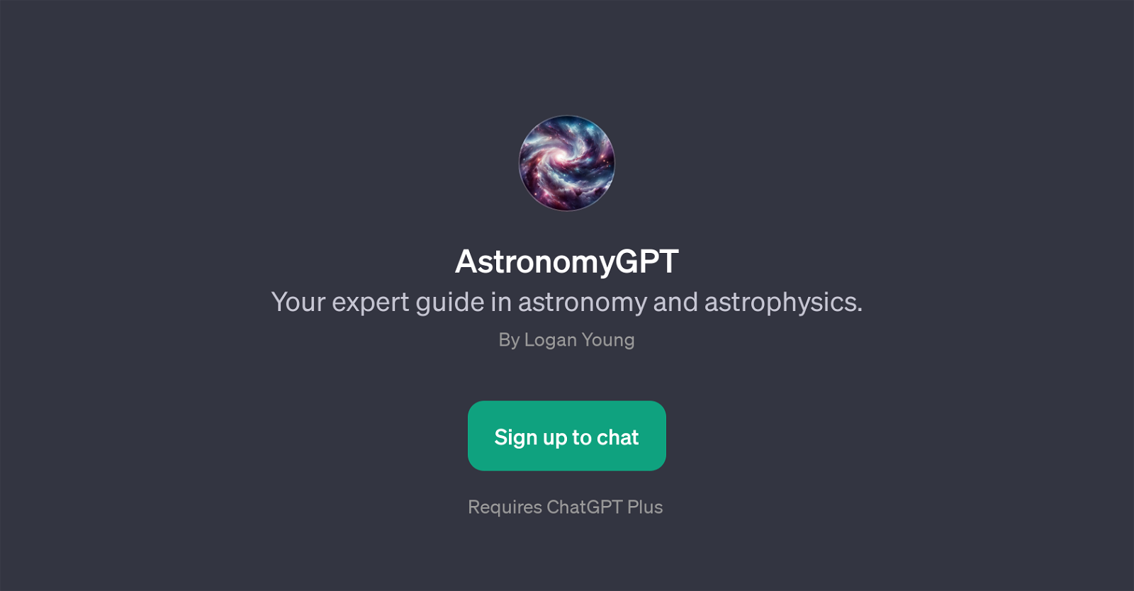 AstronomyGPT website