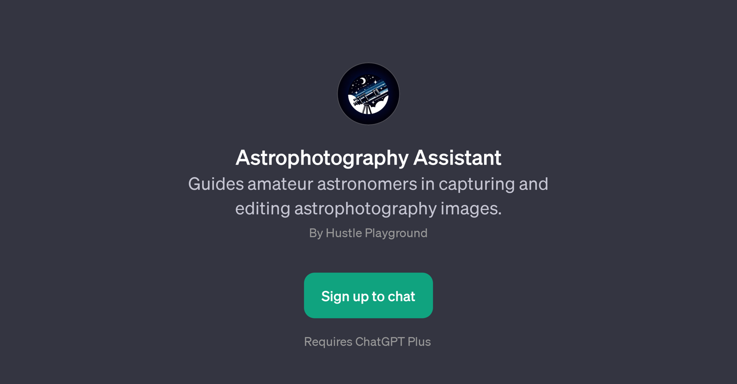 Astrophotography Assistant website
