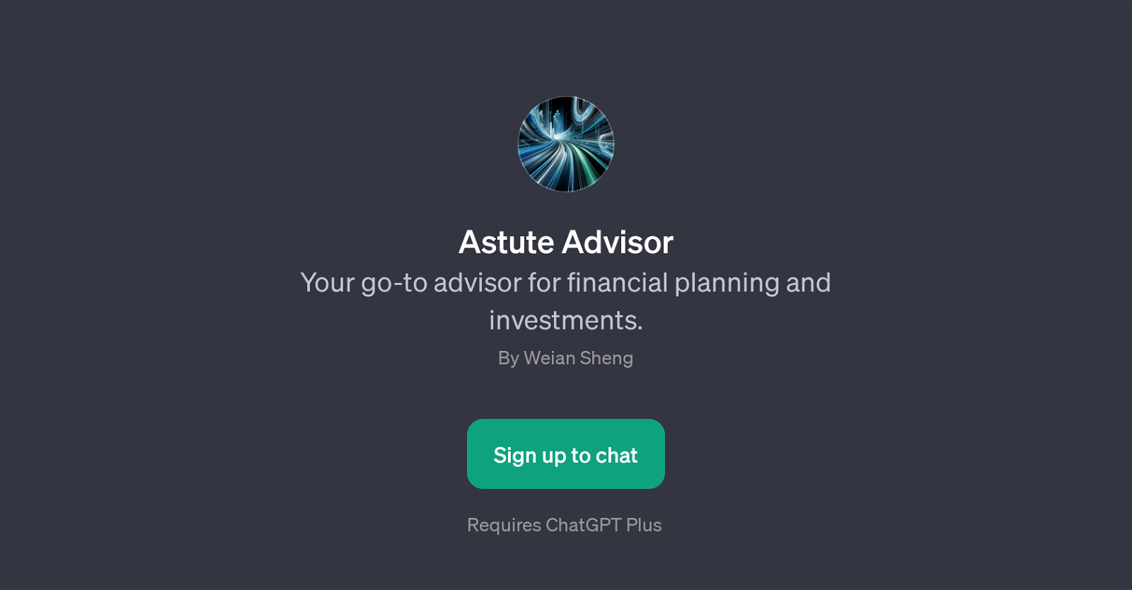 Astute Advisor website