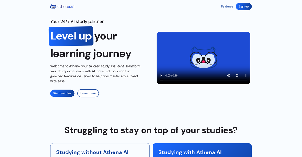 Athena website