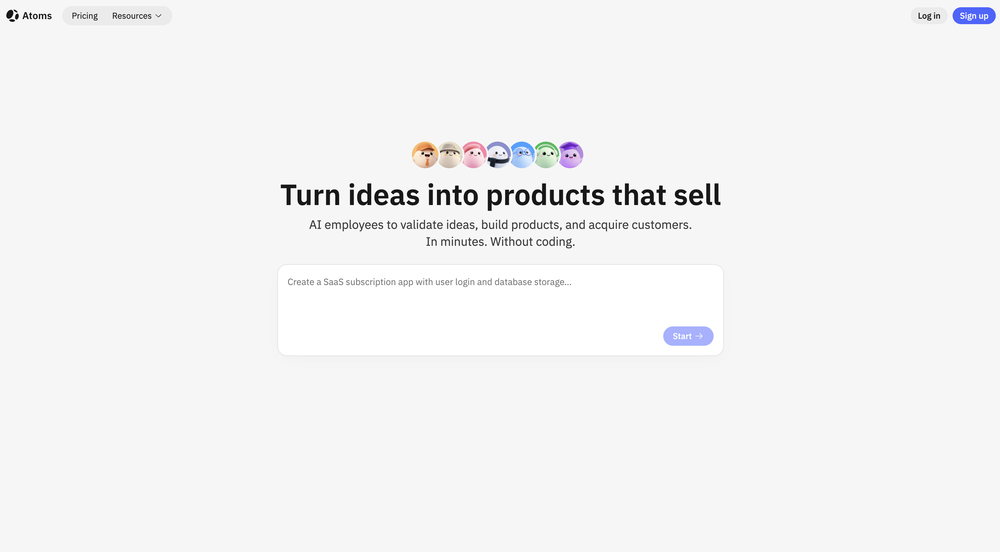 Atoms website
