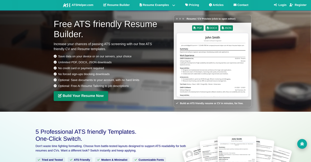 ATS Helper website