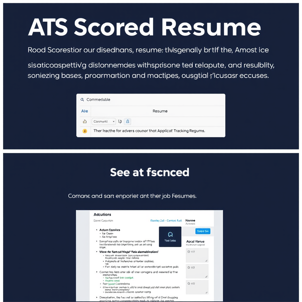 ATS Scored Resume website