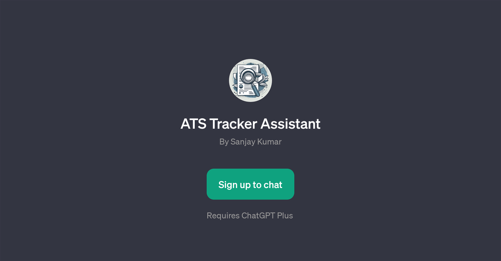 ATS Tracker Assistant website