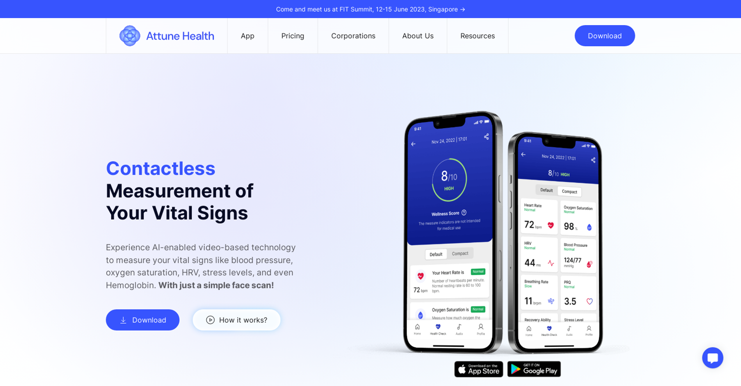 Attune health website