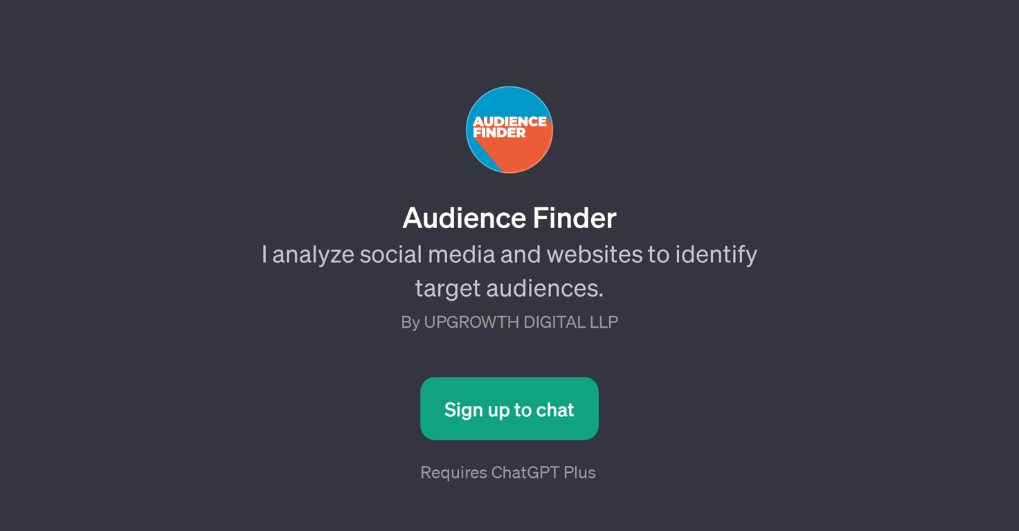 Audience Finder website