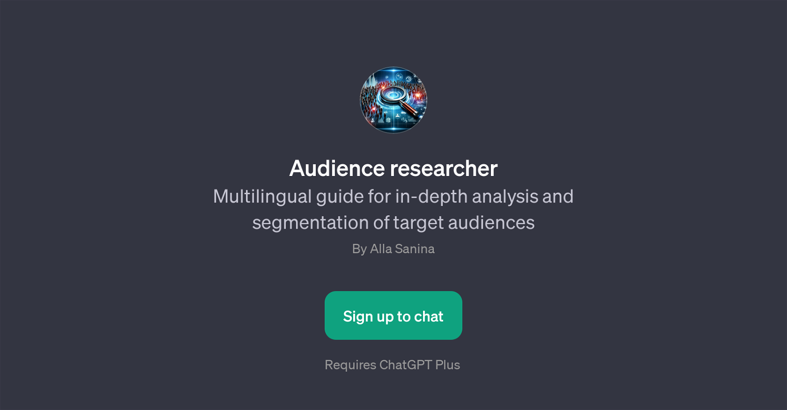 Audience Researcher website