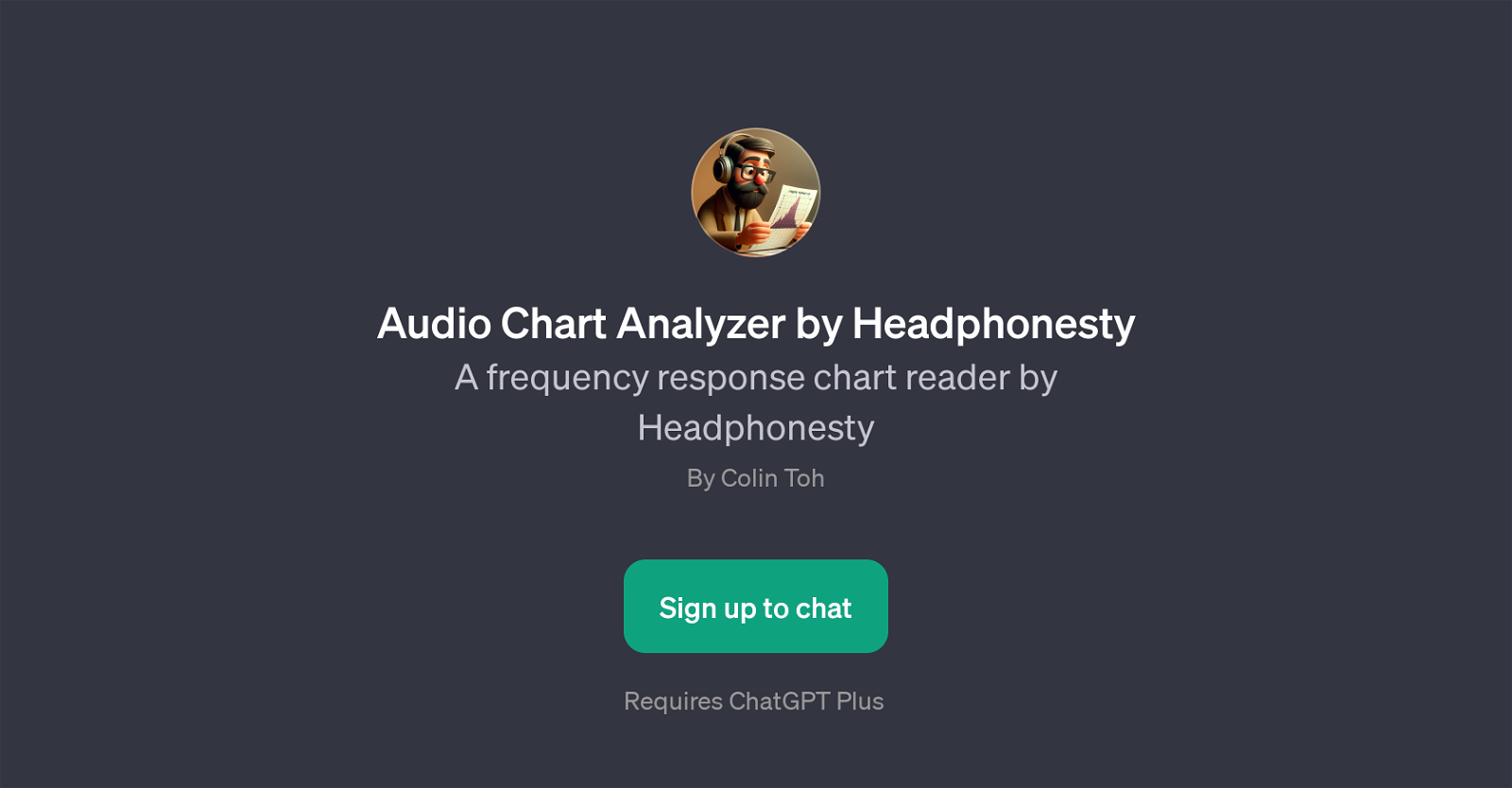 Audio Chart Analyzer by Headphonesty website