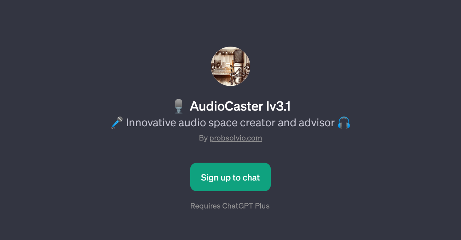 AudioCaster lv3.1 website