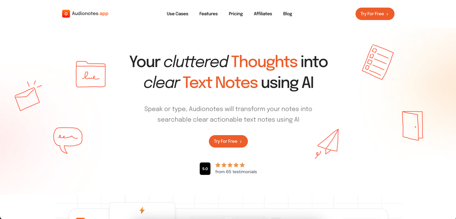 Audionotes website