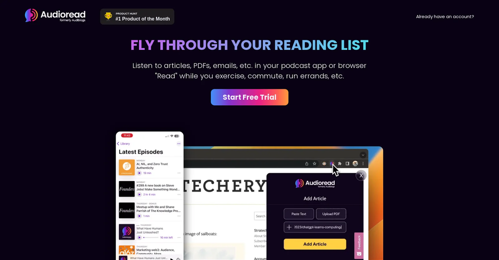 Audioread.com website