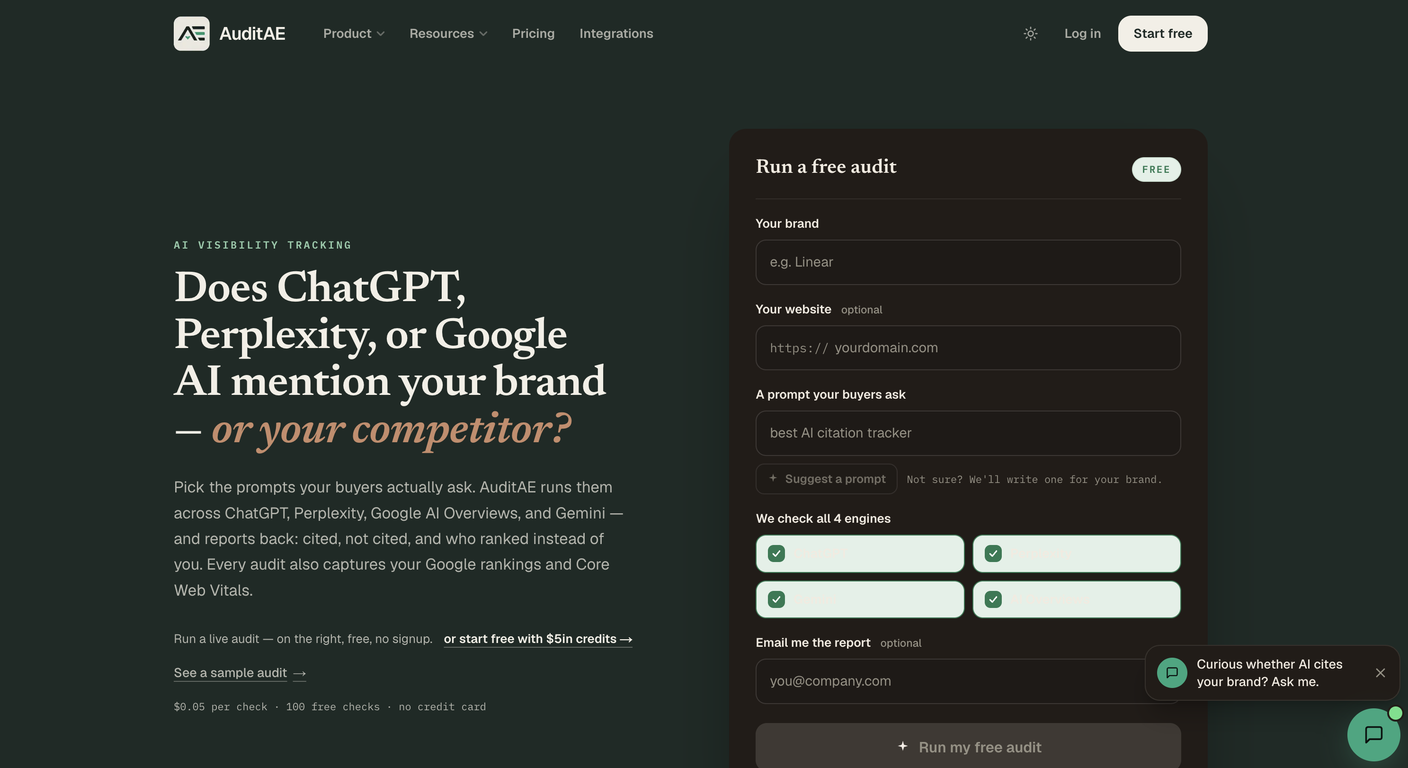 AuditAE website