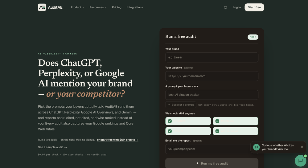 AuditAE website