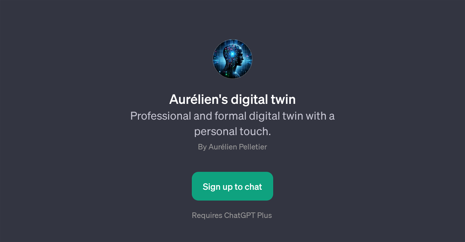 Aurlien's Digital Twin website