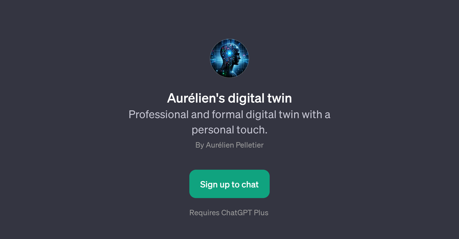 Aurlien's Digital Twin website