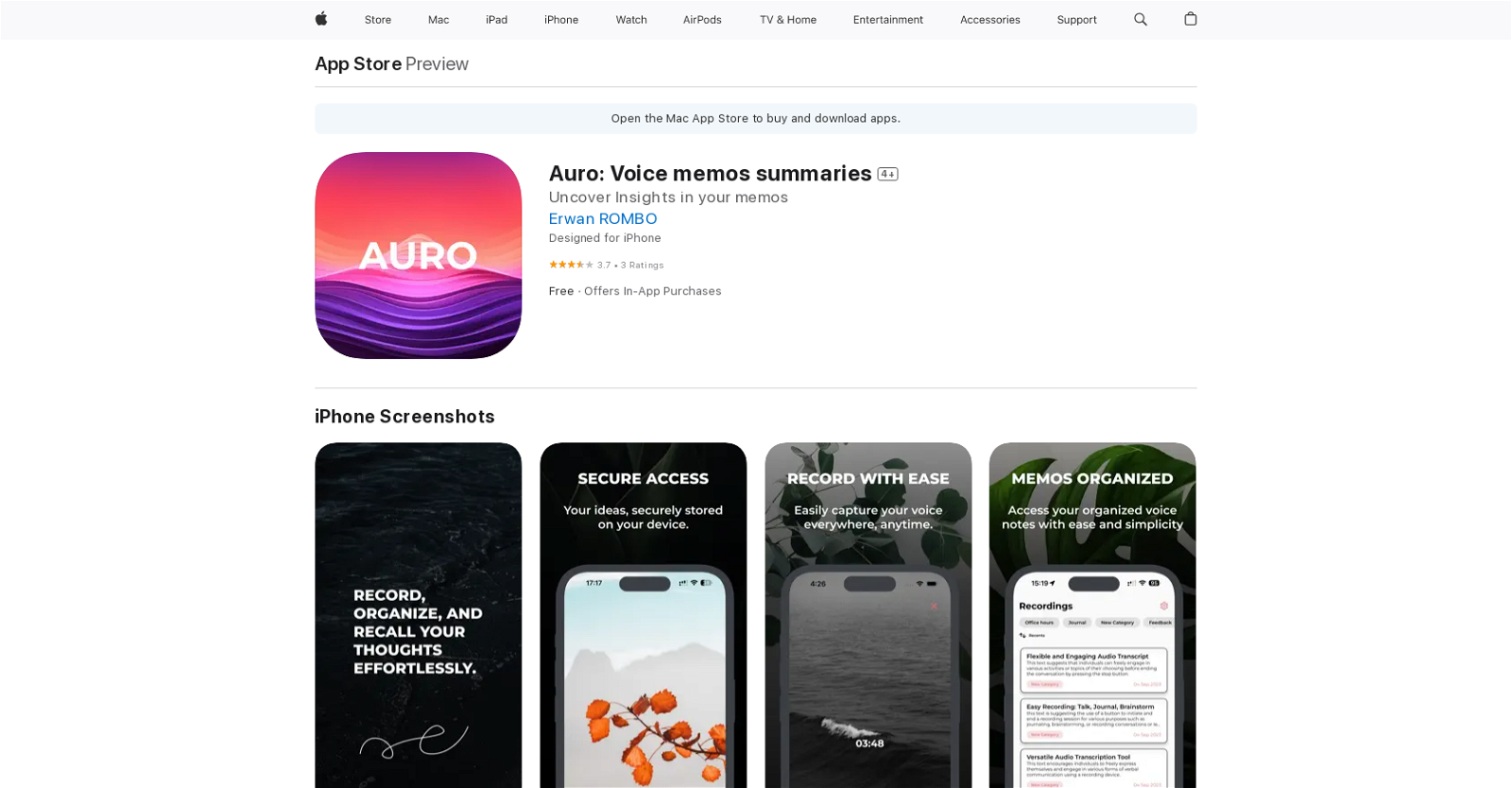 Auro website