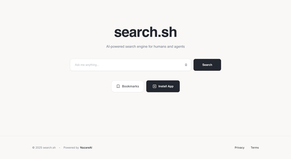 search.sh website