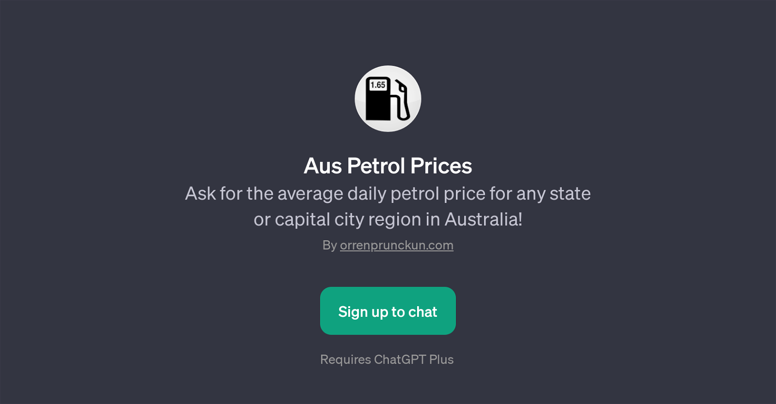 Aus Petrol Prices website