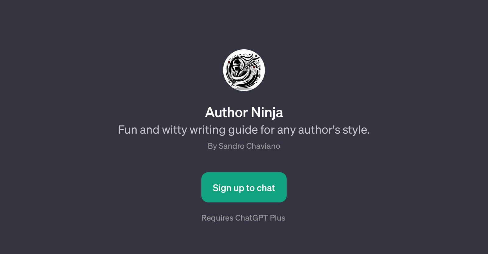 Author Ninja website
