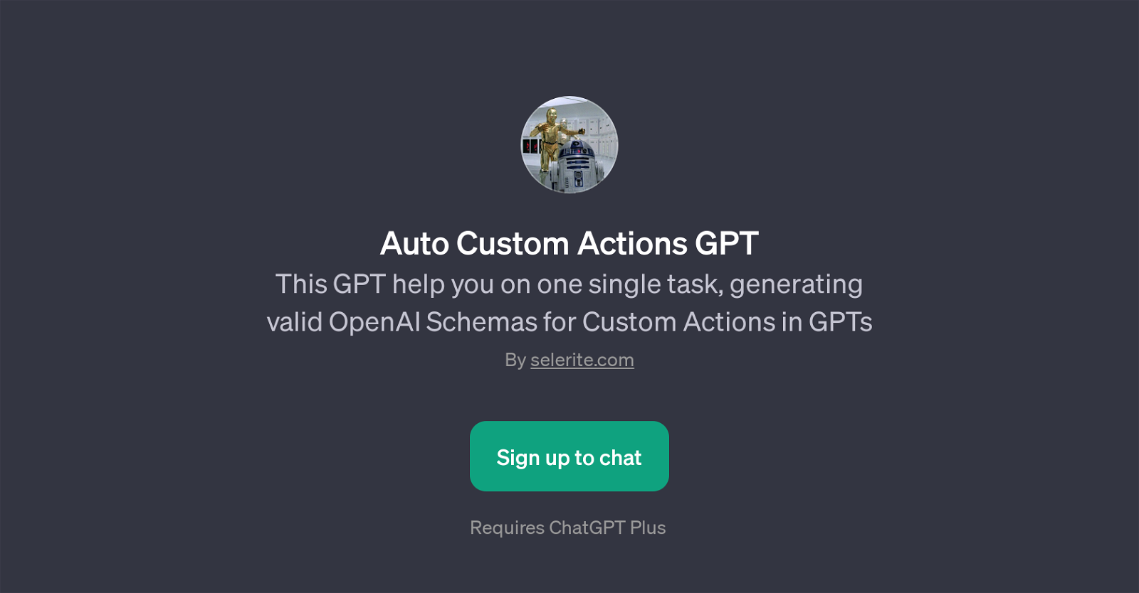 Auto Custom Actions GPT website