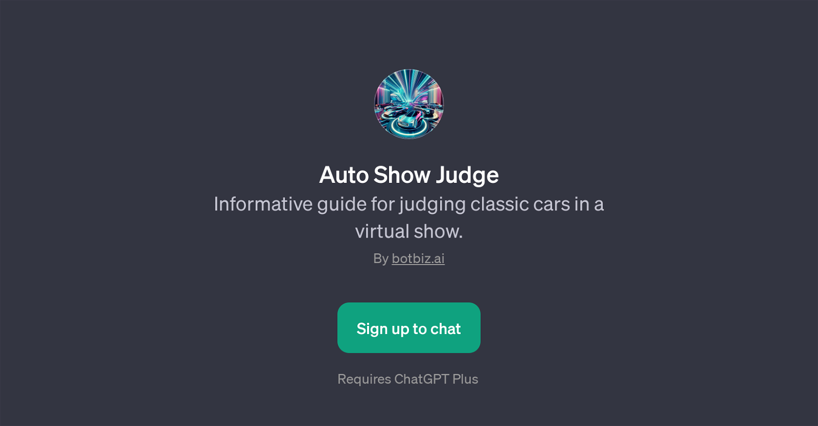 Auto Show Judge website