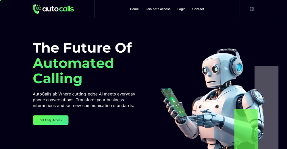 AutoCalls website