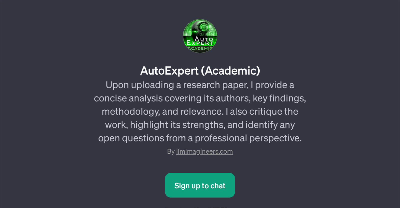 AutoExpert (Academic) website