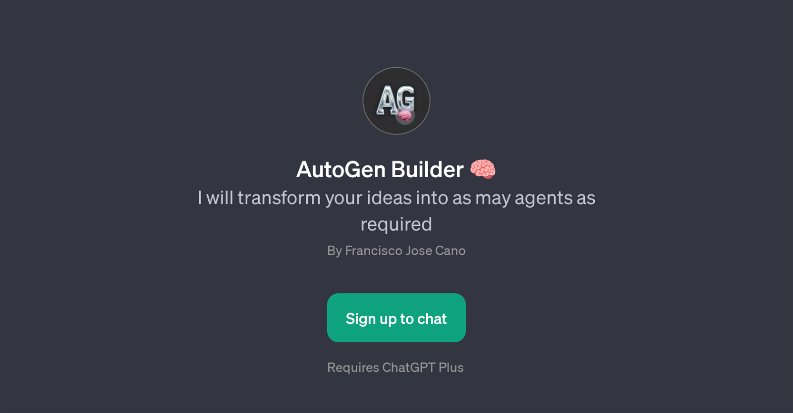AutoGen Builder website