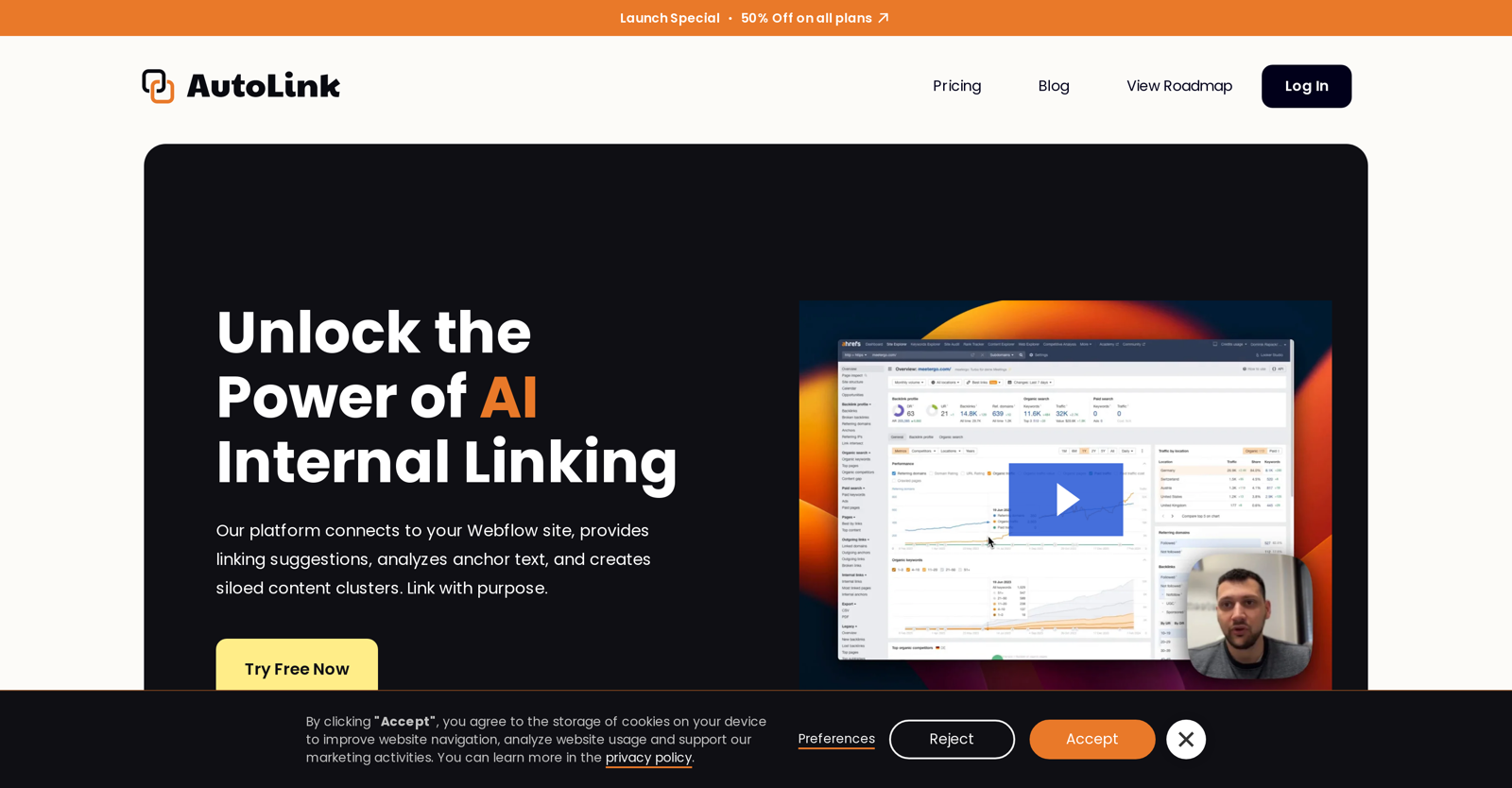 AutoLink AI website