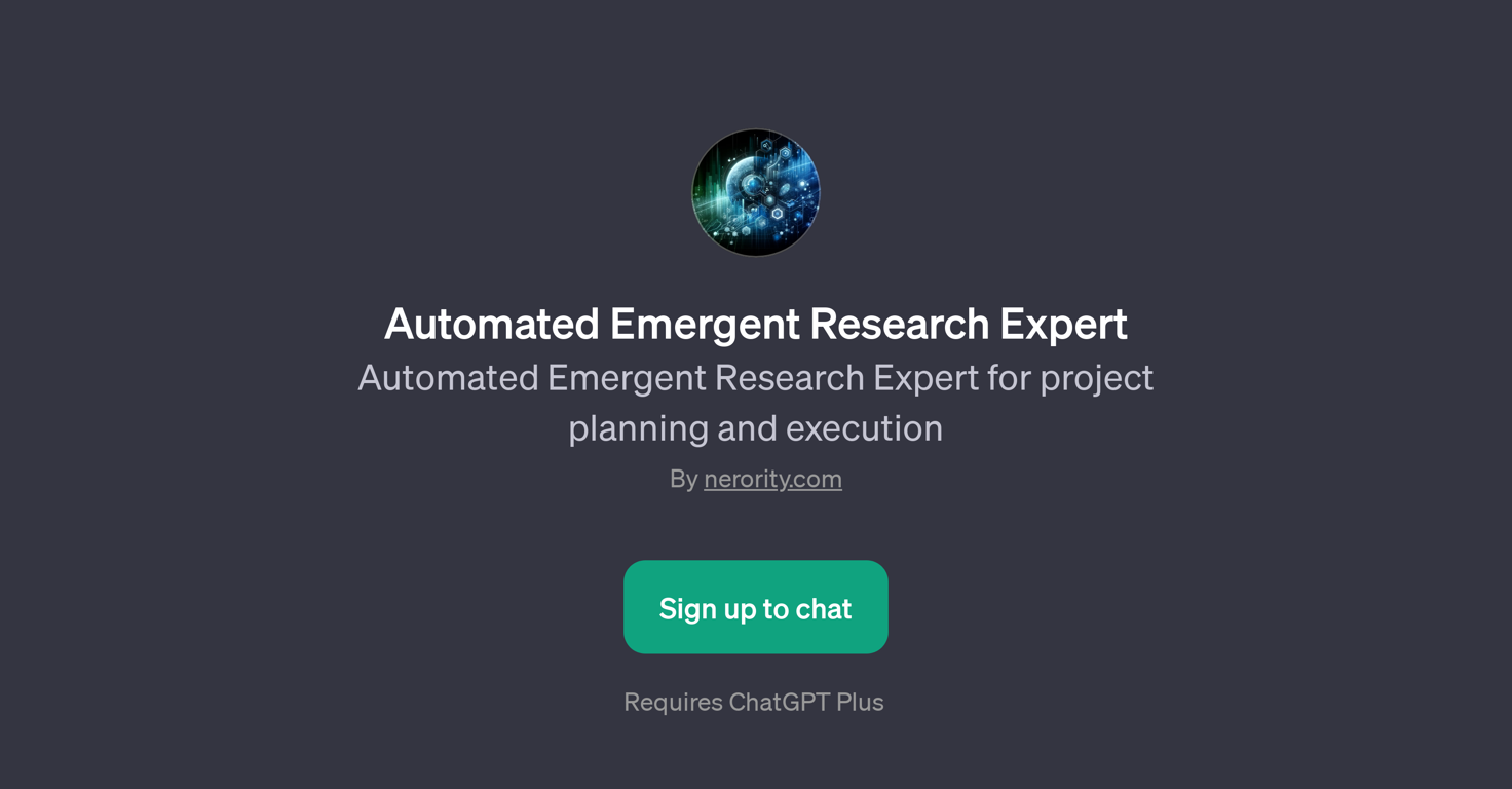 Automated Emergent Research Expert website