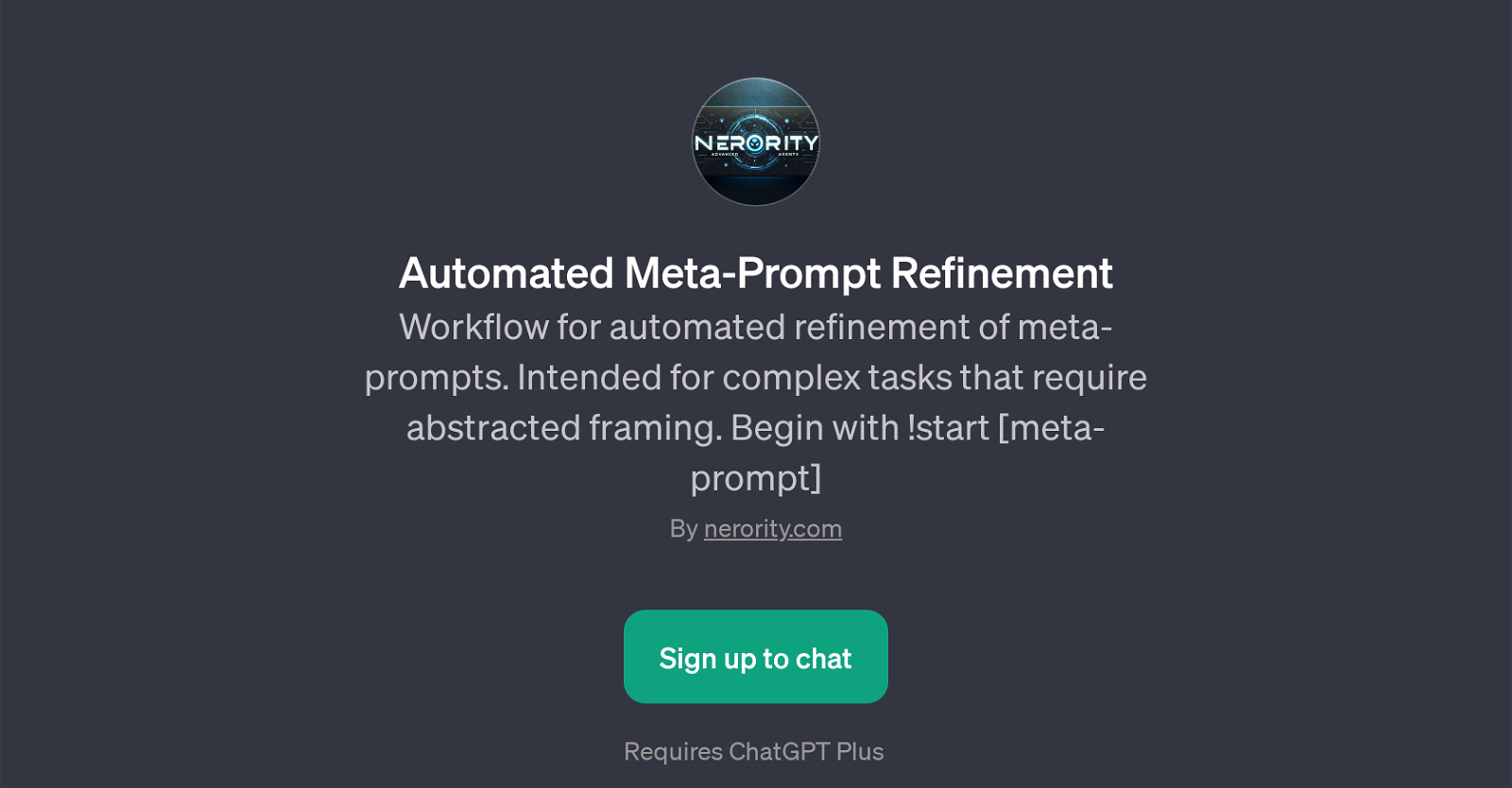 Automated Meta-Prompt Refinement website