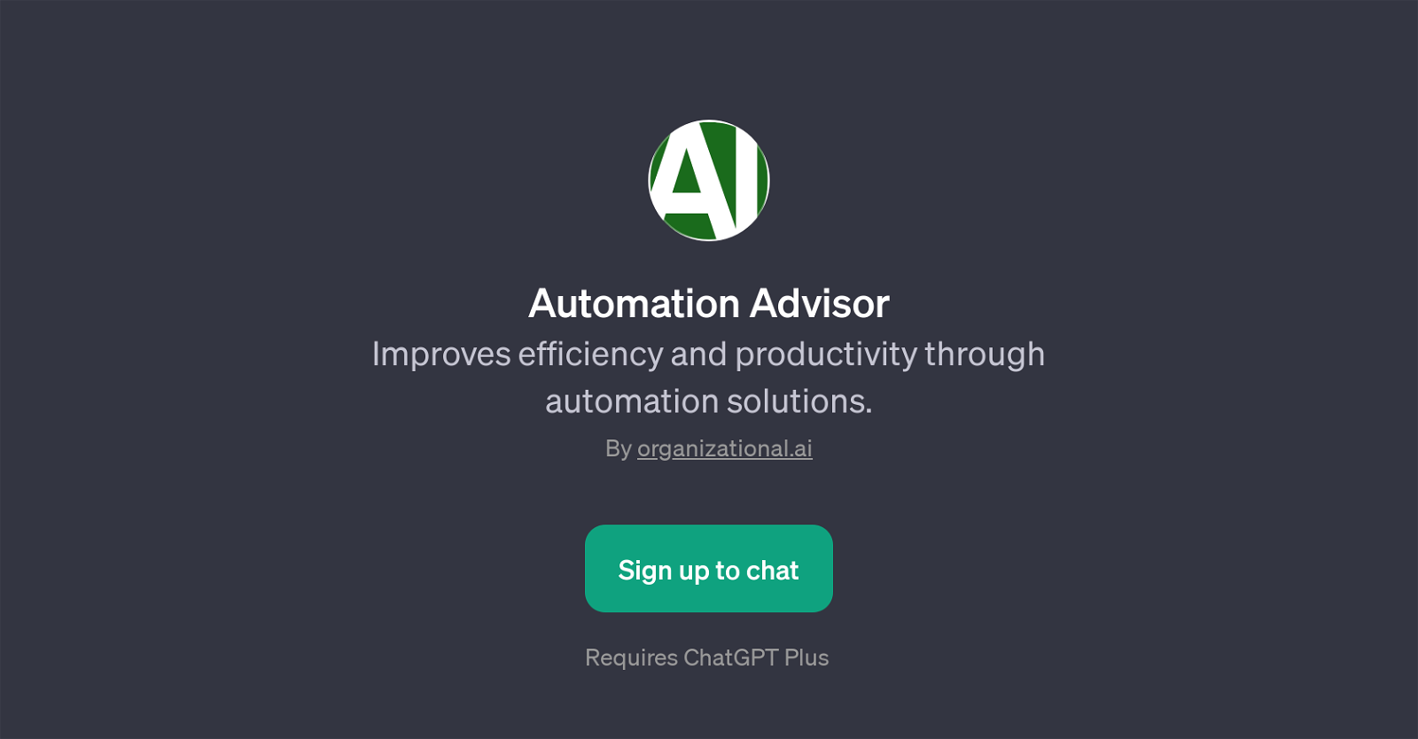 Automation Advisor website