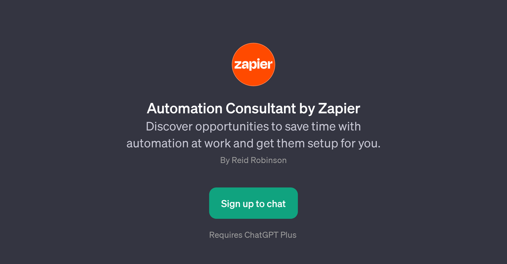 Automation Consultant by Zapier website