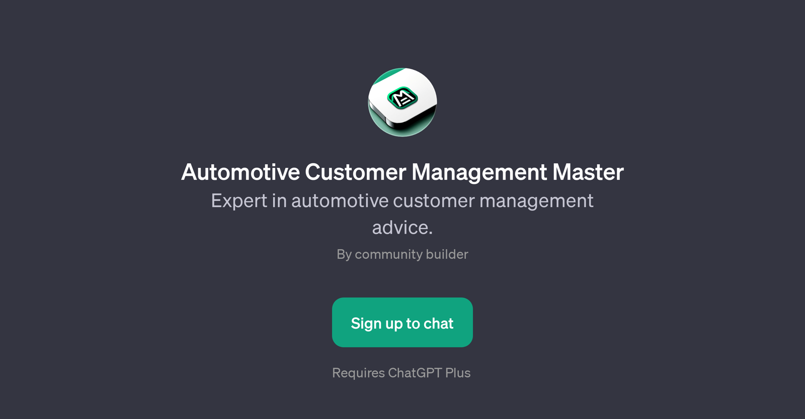Automotive Customer Management Master website