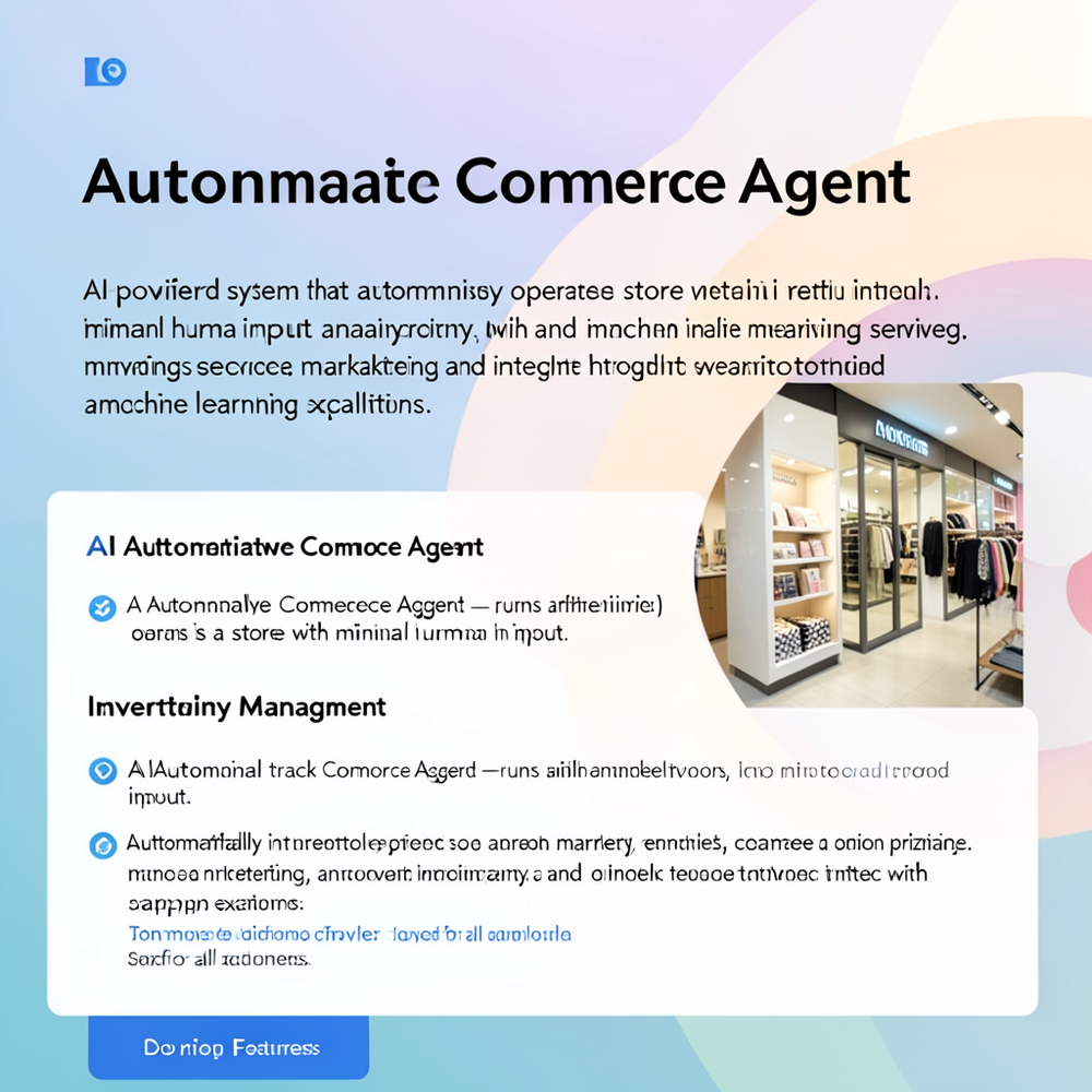 Autonomous Commerce Agent website