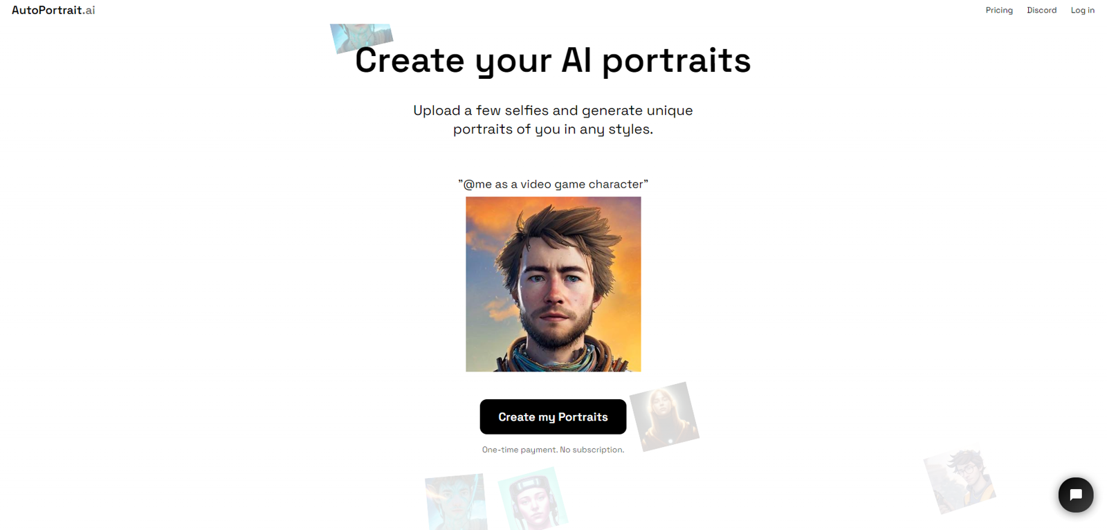 Autoportrait.co website