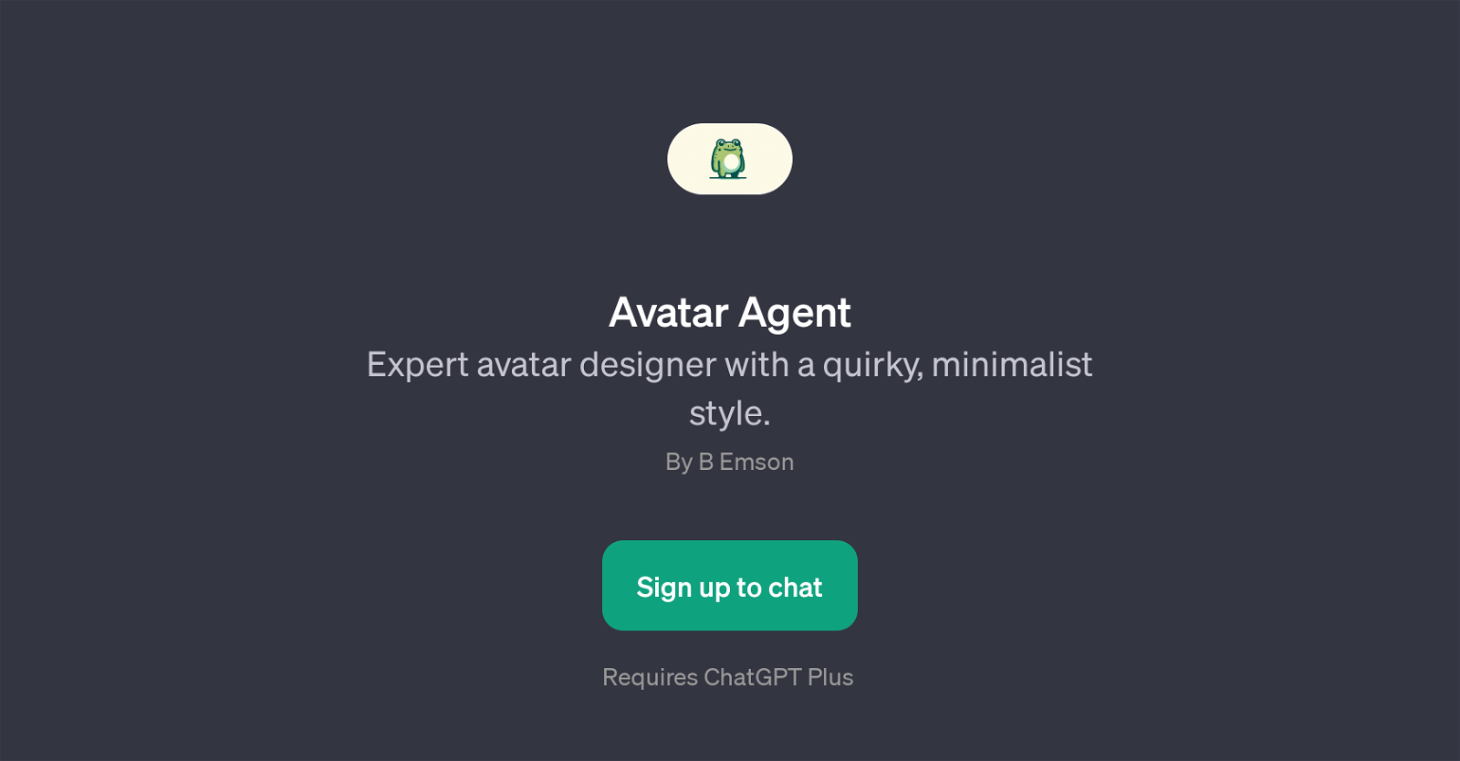 Avatar Agent website