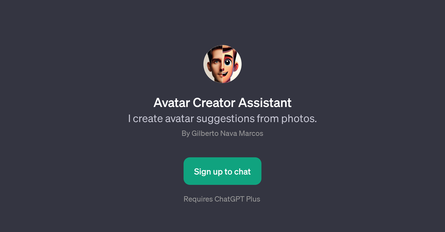 Avatar Creator Assistant website