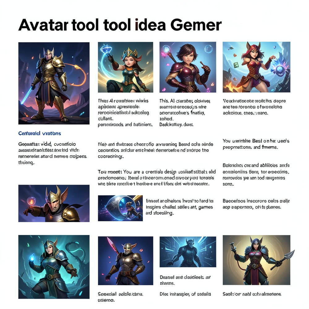 avatar tool idea gener website