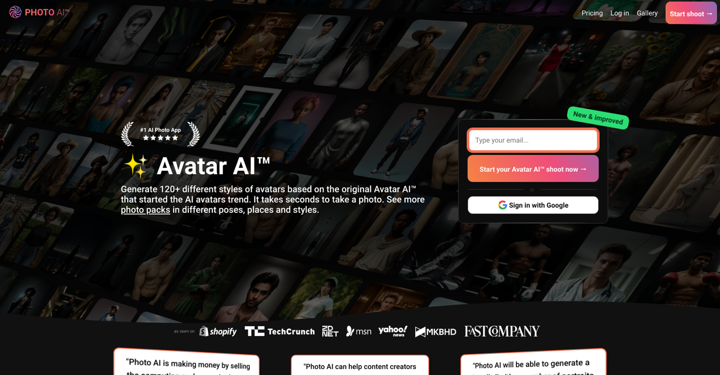 AvatarAI website