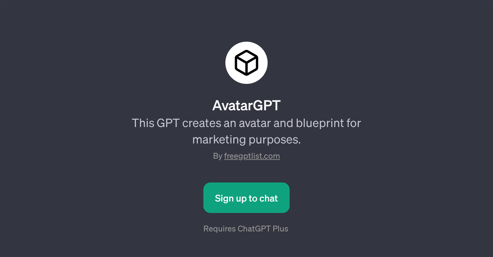AvatarGPT website