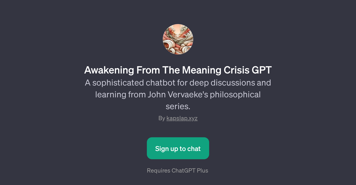 Awakening From The Meaning Crisis GPT website