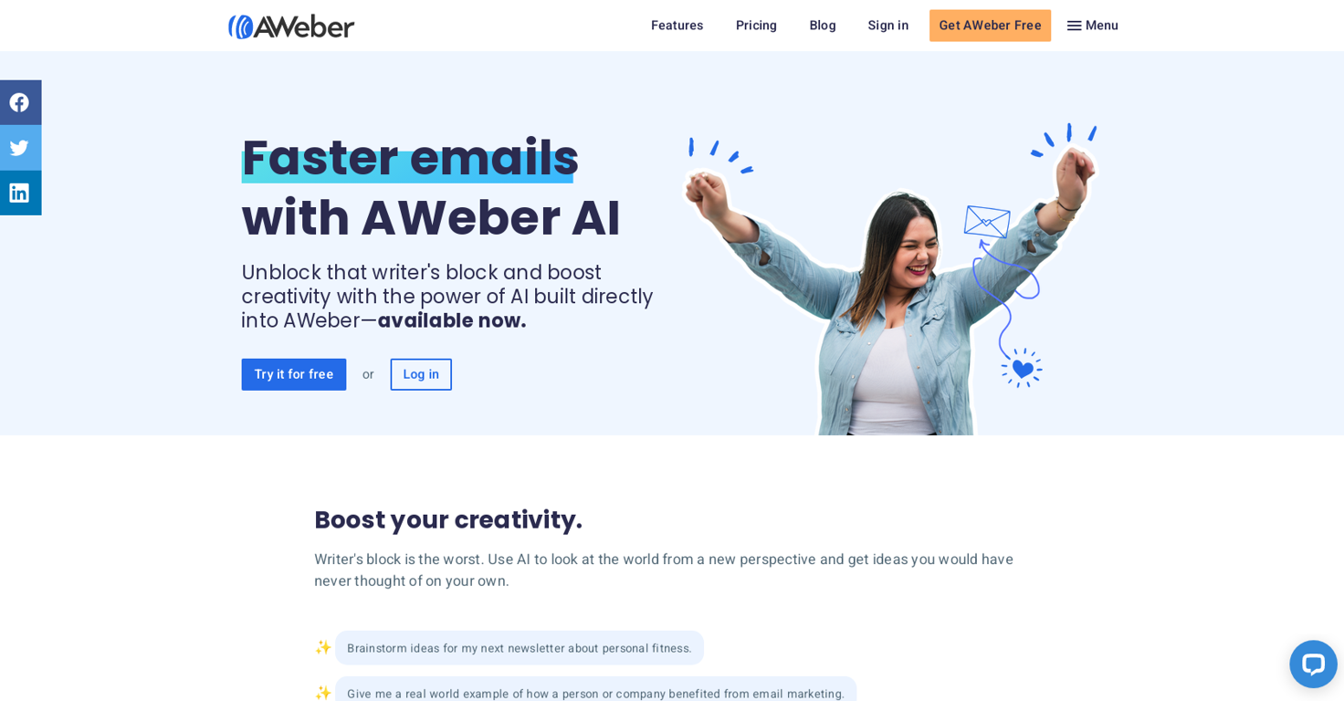 AWeber website