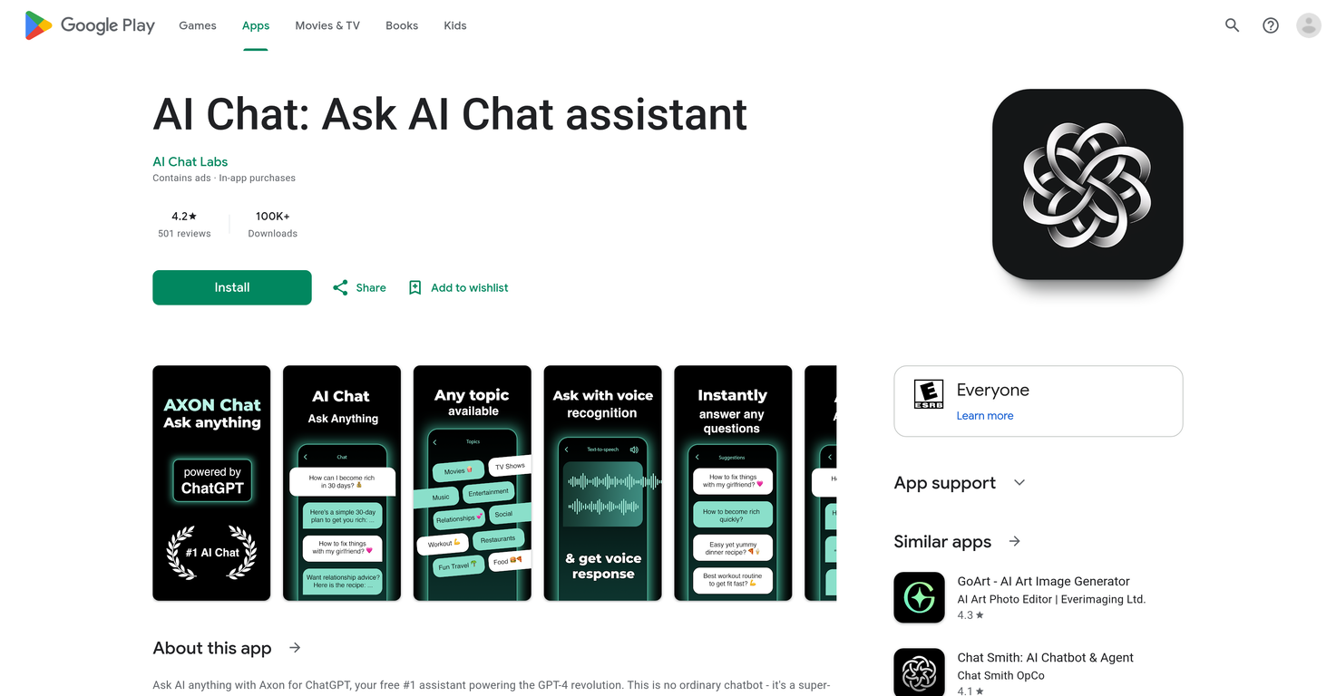AI Chat: Ask AI Chat Assistant website